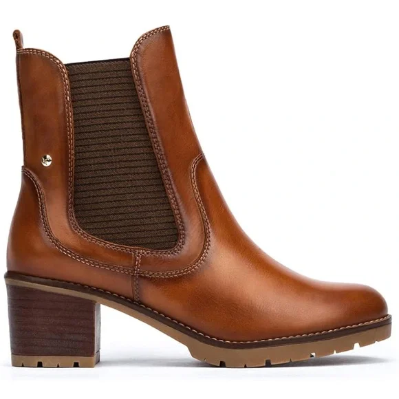 PIKOLINOS Brown Ankle Boots with Side Zipper and Chunky Heel - Picture 2 of 13